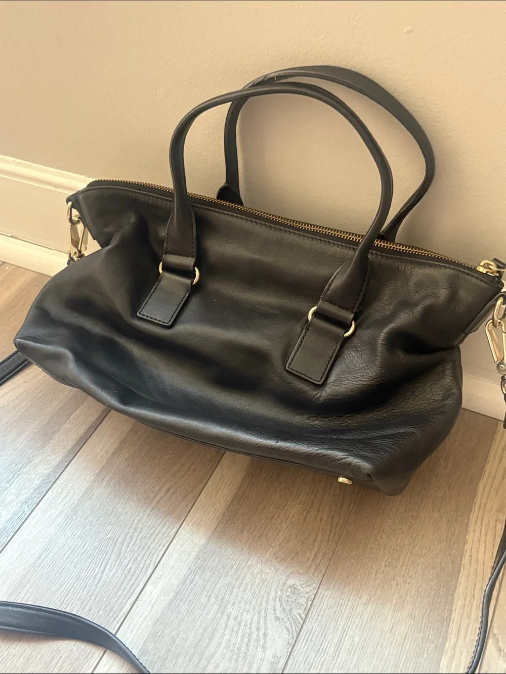 kate spade Black soft Leather Shoulder Satchel/Crossbody